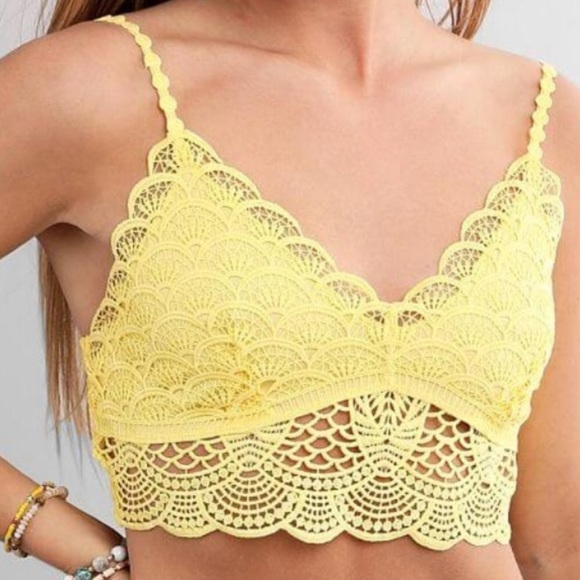 ☀️NWT FREE PEOPLE Sunrise to Sunset Bra In Sunny Day - Picture 3 of 9